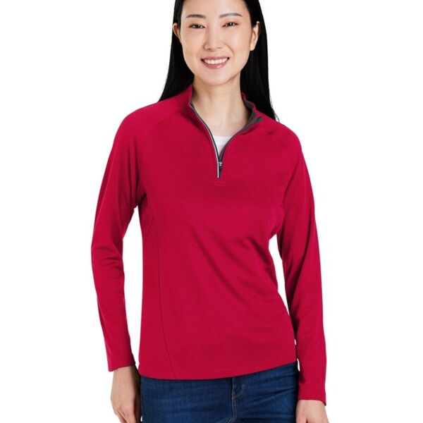 Women's Origin Performance Pique Quarter-Zip Pullover Thumbnail