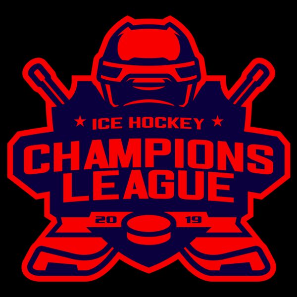 Champions League Ice Hockey logo template Thumbnail