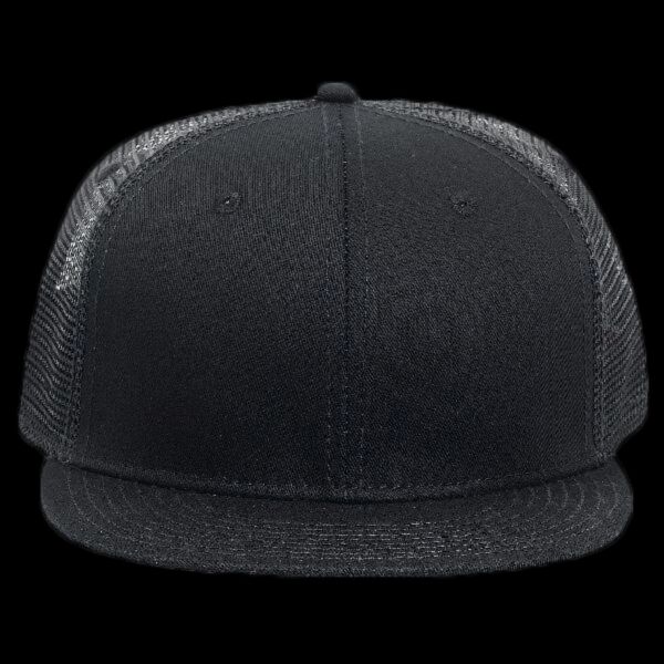 OTTO Superior Cotton Twill Round Flat Visor "OTTO SNAP" Six Panel Pro Style Mesh Back Trucker Snapba Thumbnail